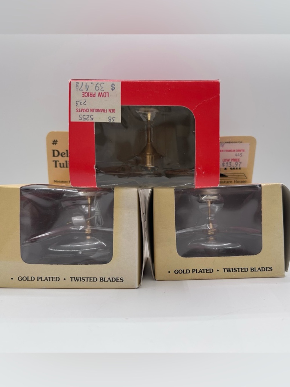 Dollhouse Miniature Ceiling Fans